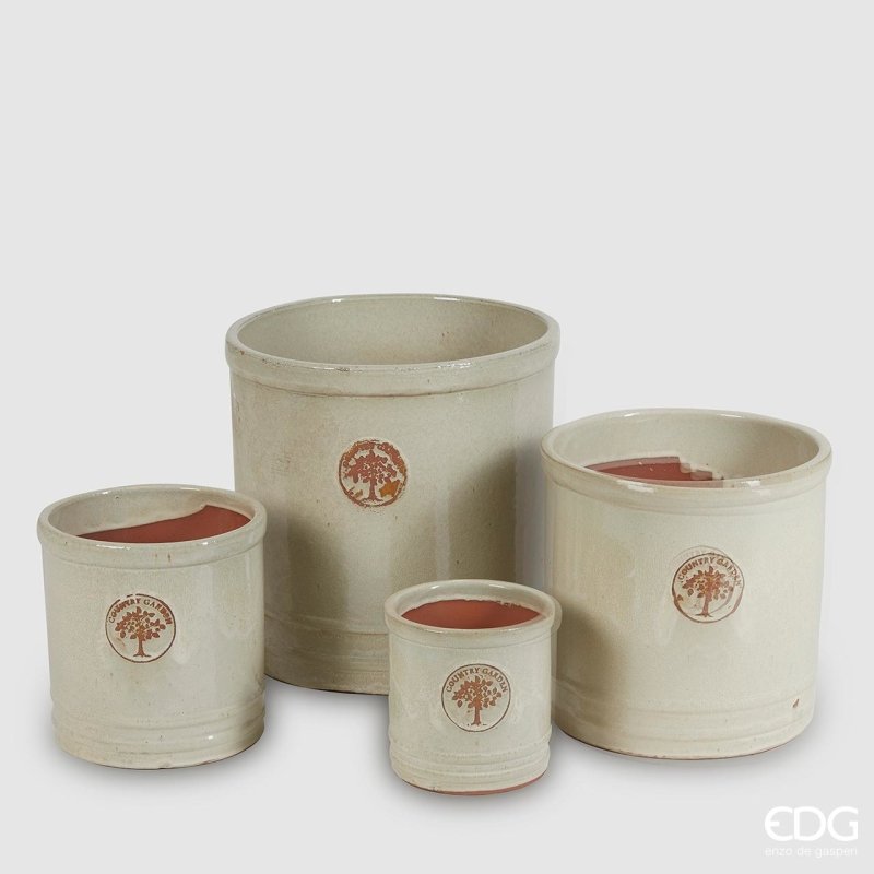 Edg - vaso glaze avorio h19 | rohome - Rohome