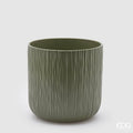 Edg - vaso in ceramica salvia rigato | rohome | Rohome