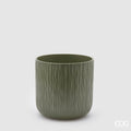 Edg - vaso in ceramica salvia rigato | rohome | Rohome
