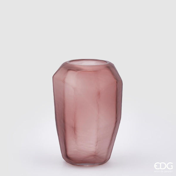 Edg - vaso poliedro alto rosa antico | rohome - Rohome