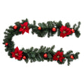 Ghirlanda natalizia con fiore stella di natale | rohome | Rohome