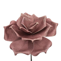 Fiore artificiale velluto rosa | rohome - Rohome