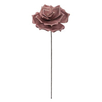 Fiore artificiale velluto rosa | rohome - Rohome