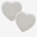 La porcellana bianca - 2 piattini cuore | rohome | Rohome