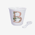 La porcellana bianca - bicchierino lettera b | rohome | Rohome
