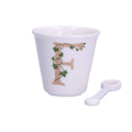 La porcellana bianca - bicchierino lettera f | rohome | Rohome