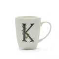 La porcellana bianca - mug lettera k | rohome | Rohome