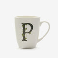 La porcellana bianca - mug lettera p | rohome | Rohome