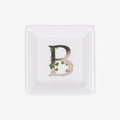 La porcellana bianca - piattino lettera b | rohome | Rohome