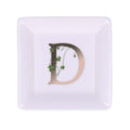 La porcellana bianca - piattino lettera d | rohome | Rohome