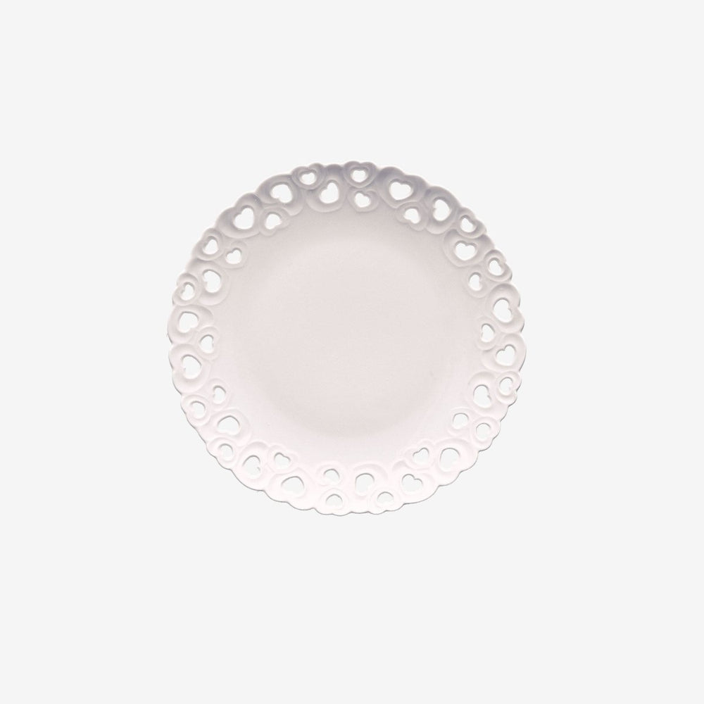 La porcellana bianca - piatto traforato