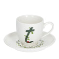 La porcellana bianca - tazzina lettera t | rohome | Rohome