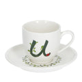 La porcellana bianca - tazzina lettera u | rohome | Rohome