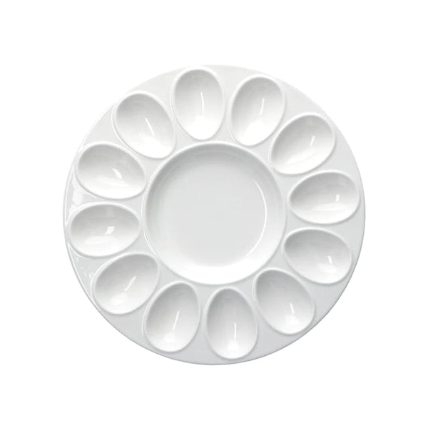 La porcellana bianca - vassoio uova | rohome - Rohome