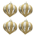 Palla di natale oro bianco 8 cm | rohome | Rohome