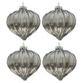 Palla di natale argento 8 cm | rohome | Rohome