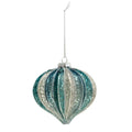 Palla di natale blu argento | rohome | Rohome