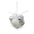 Palla di natale fiore argento xmas | rohome | Rohome