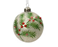 Palla di natale x3 in vetro con bacche | rohome | Rohome