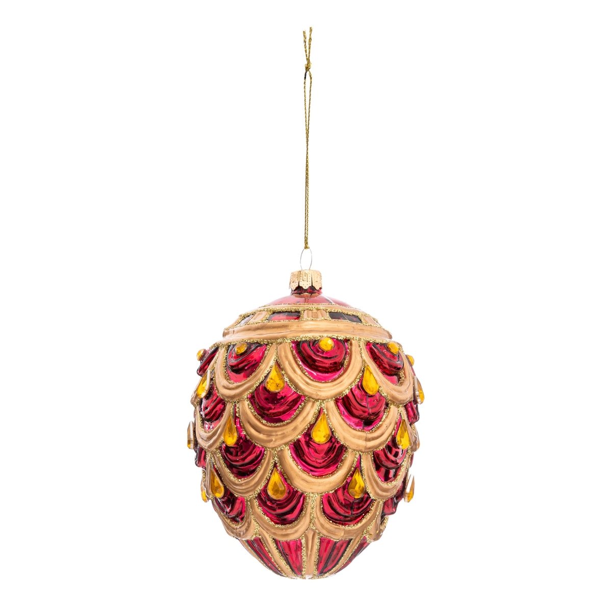 Palla di natale in vetro uovo vintage | rohome - Rohome