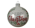 Palla di natale vetro merry christmas | rohome | Rohome