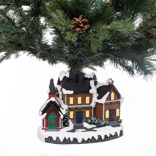 Base albero di natale villaggio illuminato | rohome | Rohome