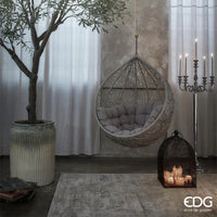 Edg - poltrona sospesa a goccia light grey | rohome - Rohome