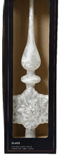 Puntale albero di natale in vetro bianco | rohome | Rohome