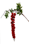 Ramo glicine rosso artificiale | rohome | Rohome