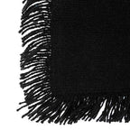 Runner da tavolo nero in cotone | rohome - Rohome