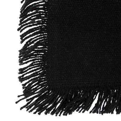 Runner da tavolo nero in cotone | rohome - Rohome