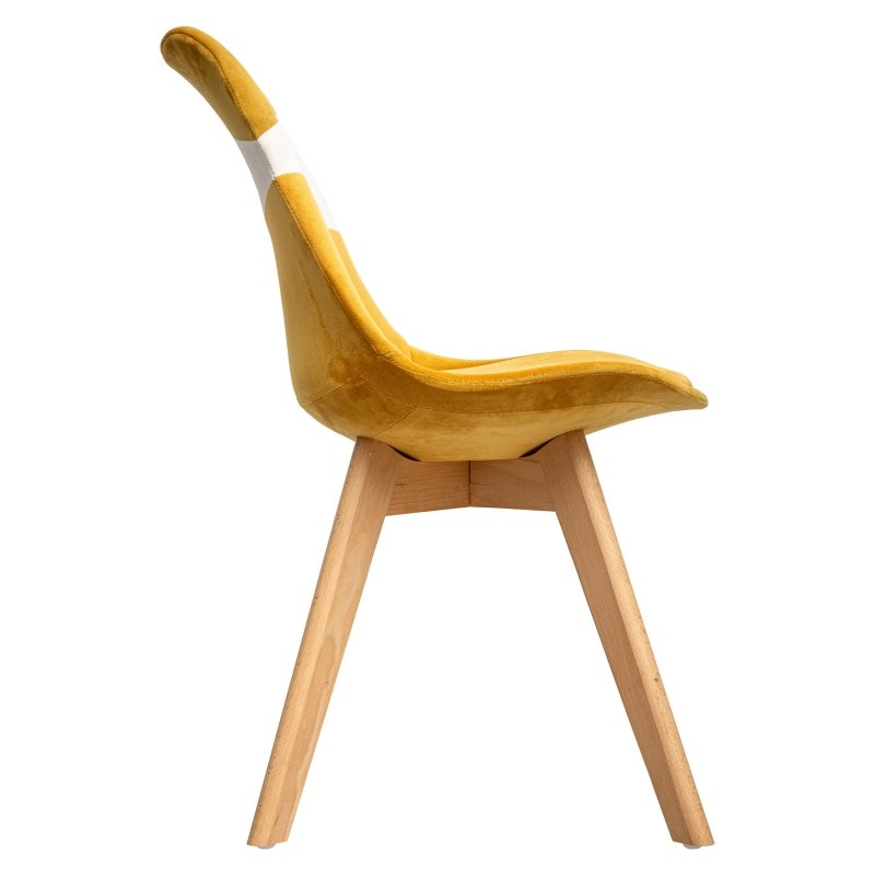 Sedia velluto ocra | rohome - Rohome