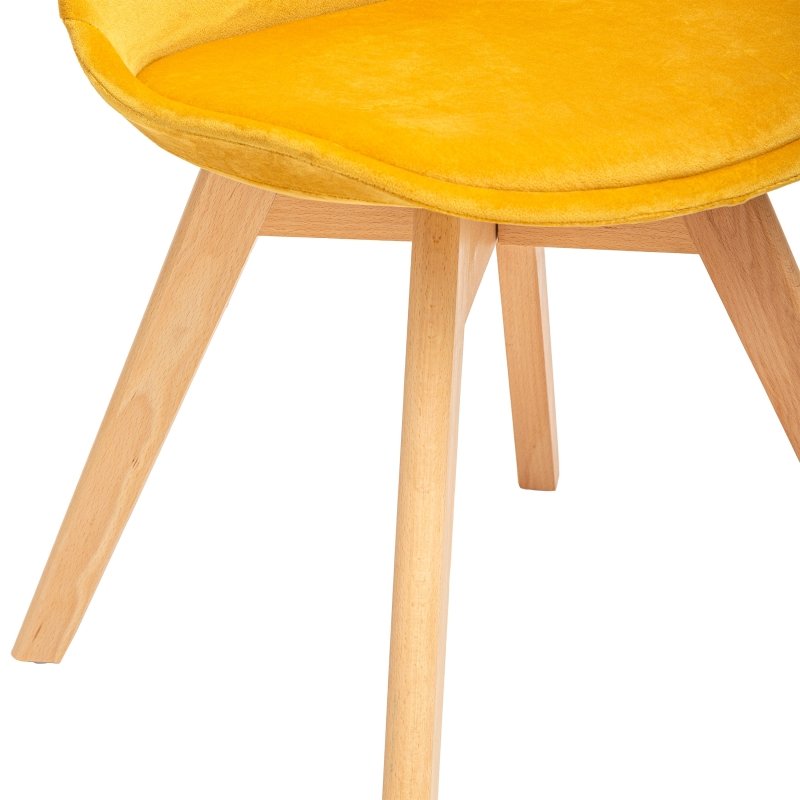 Sedia velluto ocra | rohome - Rohome
