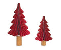 Albero di natale carta rosso con tronco grande | rohome | Rohome