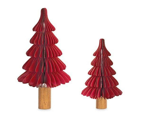 Albero di natale carta rosso con tronco grande | rohome | Rohome
