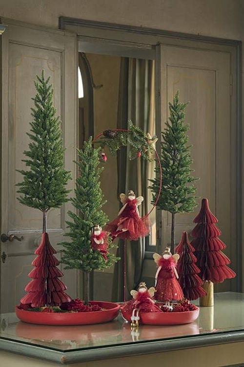 Albero di natale carta rosso con tronco grande | rohome | Rohome
