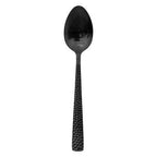 Set 24 posate acciaio inox nero martellato | rohome - Rohome