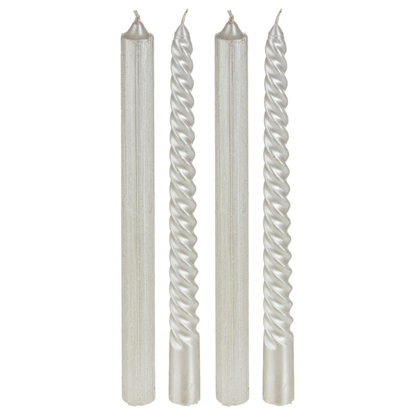Set 4 candele bianco | rohome - Rohome