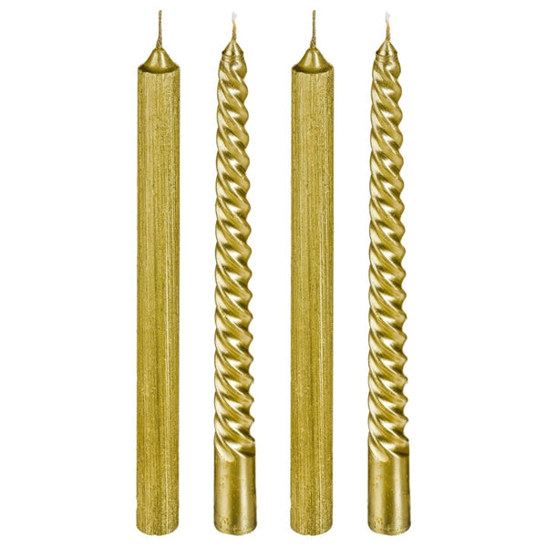 Set 4 candele oro | rohome - Rohome