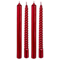 Set 4 candele rosso | rohome | Rohome