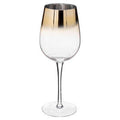 Set 6 calici da vino con sfumature oro | rohome | Rohome