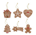 Easy life - 6 decorazioni albero in porcellana | rohome | Rohome
