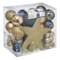 Set di 44 palline di natale blu ed oro | rohome | Rohome