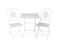 Set tavolino e sedie in ferro bianco | rohome | Rohome