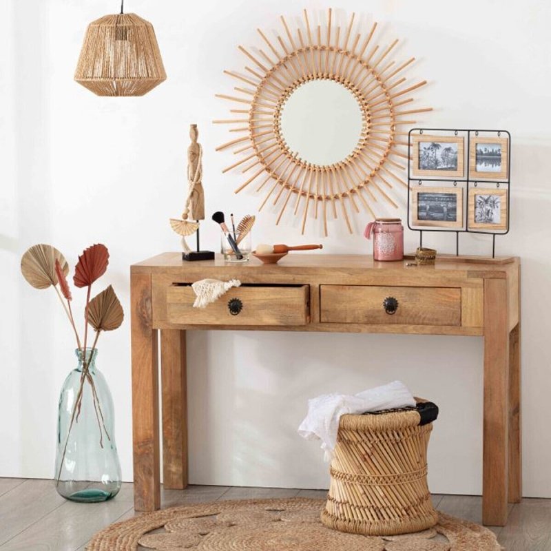Specchio in rattan sole | rohome - Rohome