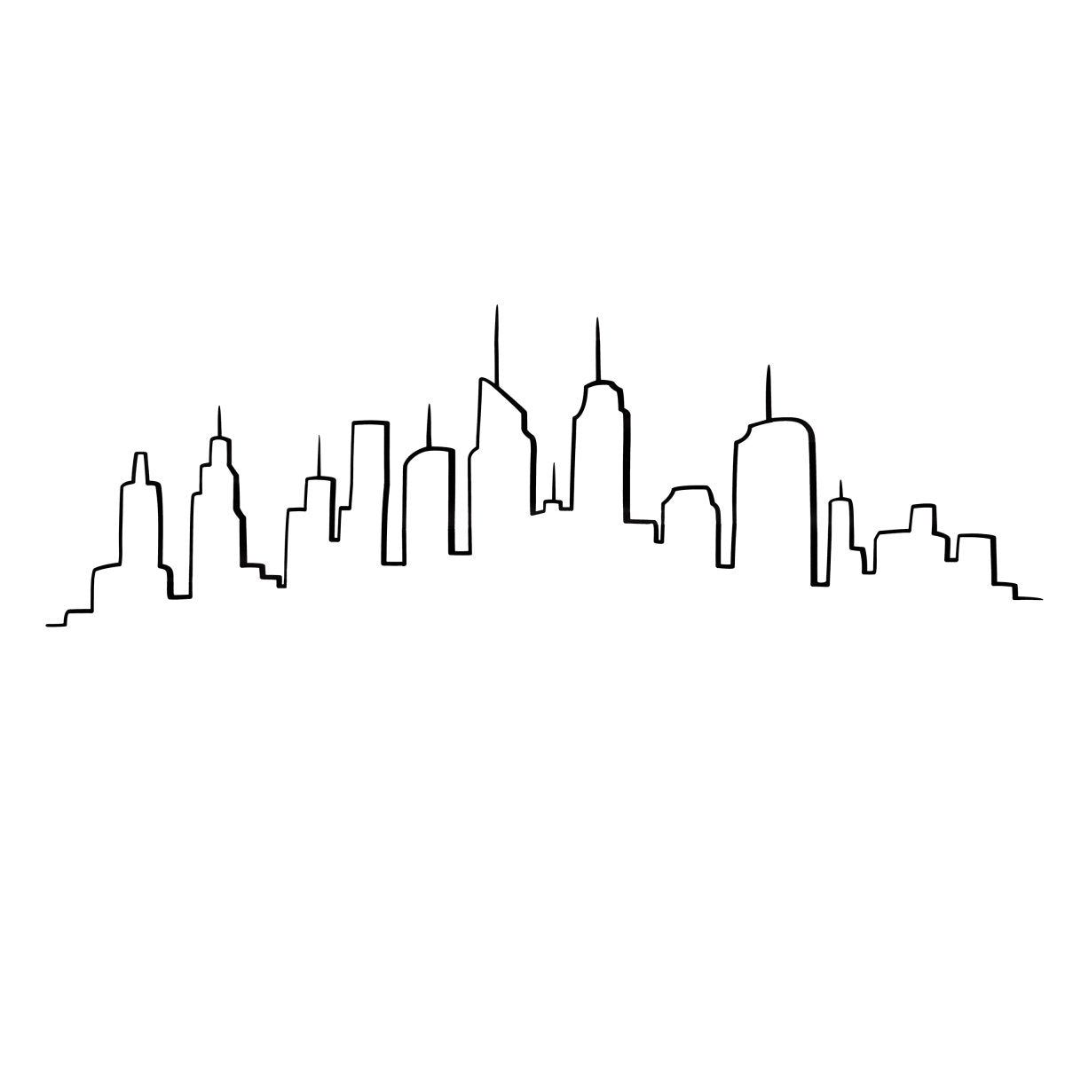 Sticker skyline 50x70 | rohome - Rohome