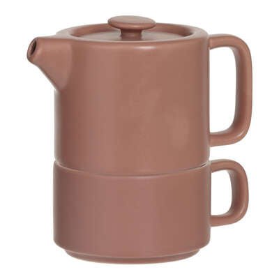 Teiera con tazza teapot terracotta | rohome - Rohome
