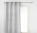 Tenda con occhielli jacquard grigio 140x260cm | rohome | Rohome