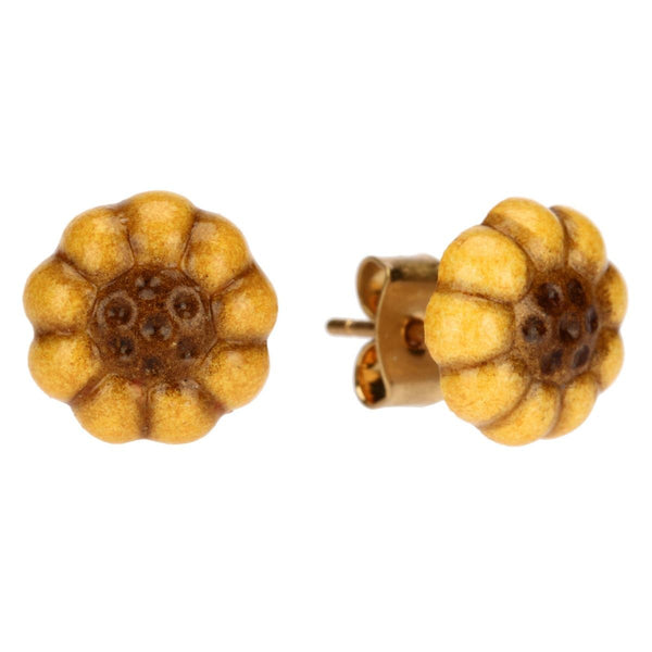 Thun - orecchini con pin girasole ceramica | rohome - Rohome