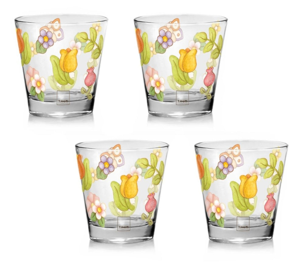 THUN - SET OF 4 HAPPY COUNTRY GLASSES | ROHOME
